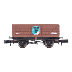 Dapol N Scale, 2F-071-094 Private Owner 7 Plank Wagon, End Door No. 4, Brewdog Punk IPA, Brown Livery, Includes Wagon Load small image