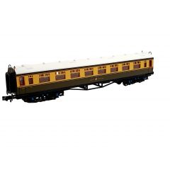 Dapol N Scale, 2P-000-161 GWR Collett Third Corridor 521, GWR Chocolate & Cream (Great Western Crest) Livery small image