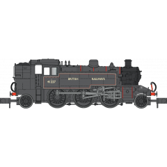 Dapol N Scale, 2S-015-006 BR (Ex LMS) 2MT Ivatt Class Tank 2-6-2T, 41227, BR Lined Black (British Railways) Livery small image