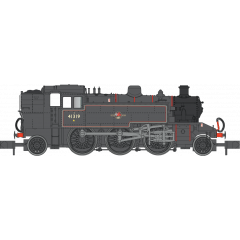 Dapol N Scale, 2S-015-010 BR (Ex LMS) 2MT Ivatt Class Tank 2-6-2T, 41319, BR Lined Black (Late Crest) Livery small image