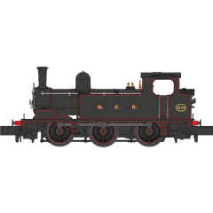 Dapol N Scale, 2S-022-001 NER (Ex LNER) J72 (Ex-NER E1) Class Tank 0-6-0T, 2173, NER Lined Black Livery, DCC Ready small image