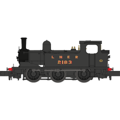 Dapol N Scale, 2S-022-002 LNER J72 (Ex-NER E1) Class Tank 0-6-0T, 2183, LNER Black (LNER Revised) Livery, DCC Ready small image