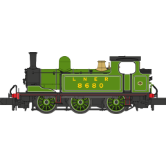 Dapol N Scale, 2S-022-003 LNER J72 (Ex-NER E1) Class Tank 0-6-0T, 8680, LNER Lined Green (Revised) Livery, DCC Ready small image