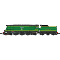 Dapol N Scale, 2S-034-001 SR Battle of Britain Class 4-6-2, 21C164, 'Fighter Command' SR Lined Malachite Green Livery, DCC Ready small image