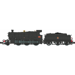 Dapol N Scale, 2S-043-004 BR (Ex GWR) 43XX 'Mogul' Class 2-6-0, 6324, BR Black (Early Emblem) Livery, DCC Ready small image