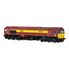 Dapol N Scale, 2D-005-006 EWS Class 59/2 Co-Co, 59201, 'Vale of York' EWS Livery, DCC Ready small image
