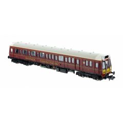 Dapol N Scale, 2D-009-006 BR Class 121 Single Car DMU 977858 (55024), 'Railtrack Clearing the Way' BR Maroon (Small Yellow Panels) Livery, DCC Ready small image