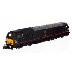 Dapol N Scale, 2D-010-008 DB Cargo Class 67 Bo-Bo, 67006, 'Royal Sovereign' DB Royal Claret Livery, DCC Ready small image