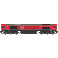 Dapol N Scale, 2D-066-001 DB Cargo Class 66/0 Co-Co, 66001, DB Cargo Livery, DCC Ready small image