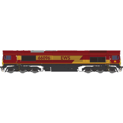 Dapol N Scale, 2D-066-002 EWS Class 66/0 Co-Co, 66096, EWS Livery, DCC Ready small image