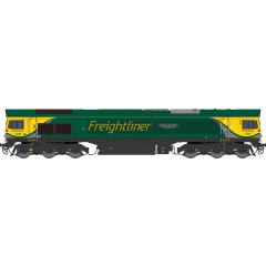 Dapol N Scale, 2D-066-004 Freightliner Class 66/5 Co-Co, 66528, 'Madge Elliott MBE' Freightliner Powerhaul Livery, DCC Ready small image