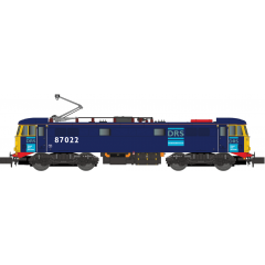 Dapol N Scale, 2D-087-004 DRS Class 87 Bo-Bo, 87022, DRS Blue Livery, DCC Ready small image