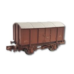 Dapol N Scale, 2F-013-072 BR Gunpowder Van M701056, BR Bauxite Livery, Weathered small image