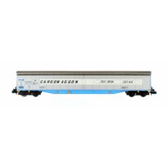 Dapol N Scale, 2F-022-007 Private Owner (Ex BR) Danzas 2 Door 'Ferry Wagon' Cargowaggon, Diag. E512 33 80 279 7586-4P, 'Cargowaggon Great Britain - Continent', White Stripe & Grey Livery small image