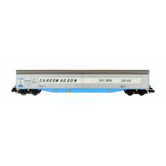 Dapol N Scale, 2F-022-008 Private Owner (Ex BR) Danzas 2 Door 'Ferry Wagon' Cargowaggon, Diag. E512 33 80 279 7656-6P, 'Cargowaggon Great Britain - Continent', White Stripe & Grey Livery small image