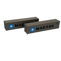 Dapol N Scale, 2F-028-112 40ft Containers 'Maersk' MRKU 014156 9 & 022317 9 small image