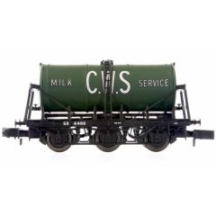 Dapol N Scale, 2F-031-021 Private Owner 6 Wheel Milk Tanker 4409, 'C.W.S', Green Livery small image