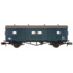 Dapol N Scale, 2F-047-012 BR (Ex SR) CCT Covered Carriage Truck S2536S, BR Blue Livery small image