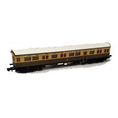 Dapol N Scale, 2P-004-014 GWR Collett 63' A30 Autocoach 187, GWR Chocolate & Cream (Crest) Livery small image