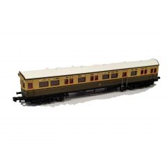 Dapol N Scale, 2P-004-015 GWR Collett 63' A30 Autocoach 194, GWR Chocolate & Cream (Shirtbutton) Livery small image