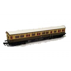 Dapol N Scale, 2P-004-017 GWR Collett 63' A30 Autocoach 192, GWR Chocolate & Cream (Great Western Crest) Livery small image