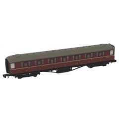 Dapol N Scale, 2P-011-174 BR (Ex LNER) Gresley 61' 6" First Corridor E10035E, BR Maroon Livery small image