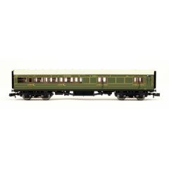 Dapol N Scale, 2P-012-056 SR Maunsell Brake Third Corridor 3215, SR Lined Maunsell Olive Green Livery small image