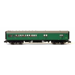 Dapol N Scale, 2P-012-355 BR (Ex SR) Maunsell Brake Third Corridor 3220, BR (SR) Green Livery small image