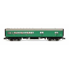 Dapol N Scale, 2P-012-356 BR (Ex SR) Maunsell Brake Third Corridor 3221, BR (SR) Green Livery small image