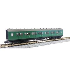 Dapol N Scale, 2P-012-454 BR (Ex SR) Maunsell Composite Corridor 5149, BR (SR) Green Livery small image