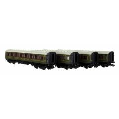 Dapol N Scale, 2P-014-001 Maunsell High Window 4 coach Set Lined Olive Green Set # 193 small image