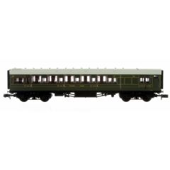 Dapol N Scale, 2P-014-020 SR Maunsell Brake Third Class Corridor (High Windows) 3733, SR Lined Maunsell Olive Green Livery small image