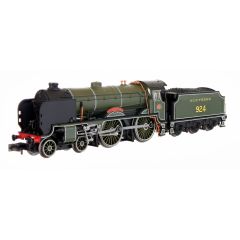 Dapol N Scale, 2S-002-009 SR V 'Schools' Class 4-4-0, 924, 'Haileybury' SR Lined Sage 'Urie' Green Livery, DCC Ready small image