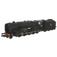 Dapol N Scale, 2S-013-006 BR 9F Standard Class 2-10-0, 92079, BR Black (Early Emblem) Livery, DCC Ready small image