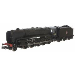 Dapol N Scale, 2S-013-007 BR 9F Standard Class 2-10-0, 92051, BR Black (Early Emblem) Livery, DCC Ready small image