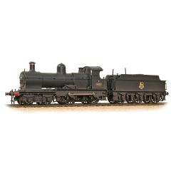 Bachmann Branchline OO Scale, 31-086A BR (Ex GWR) 32XX 'Earl' Class 4-4-0, 9018, BR Black (Early Emblem) Livery, Weathered, DCC Ready small image