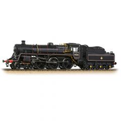 Bachmann Branchline OO Scale, 31-117 BR 4MT Standard Class with BR2 Tender 2-6-0, 75014, BR Lined Black (Early Emblem) Livery, DCC Ready small image