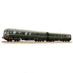 Bachmann Branchline OO Scale, 31-326B BR Class 105 2 Car DMU (E51291 & E56449), BR Green (Speed Whiskers) Livery, DCC Ready small image