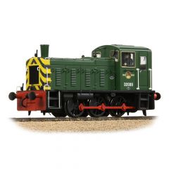 Bachmann Branchline OO Scale, 31-364B BR Class 03 0-6-0, D2099, BR Green (Wasp Stripes) Livery, Weathered, DCC Ready small image