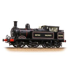 Bachmann Branchline OO Scale, 31-743A BR (Ex MR) 1532 (1P) Class Tank 0-4-4T, 58040, BR Lined Black (British Railways) Livery, DCC Ready small image