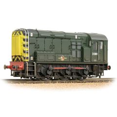 Bachmann Branchline OO Scale, 32-116B BR Class 08 0-6-0, D3881, BR Green (Wasp Stripes) Livery, Weathered, DCC Ready small image