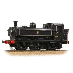 Bachmann Branchline OO Scale, 32-205B BR (Ex GWR) 8750 Class Pannier Tank 0-6-0PT, 9600, BR Lined Black (Early Emblem) Livery, DCC Ready small image