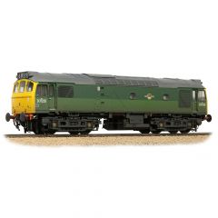 Bachmann Branchline OO Scale, 32-342SF BR Class 25/2 Bo-Bo, D7525, BR Two-Tone Green (Full Yellow Ends) Livery, Weathered, DCC Sound small image