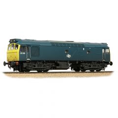 Bachmann Branchline OO Scale, 32-346 BR Class 25/2 Bo-Bo, 25106, BR Blue Livery, Weathered, DCC Ready small image