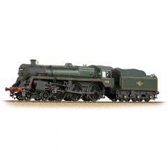 Bachmann Branchline OO Scale, 32-511 BR 5MT Standard Class with BR1G Tender 4-6-0, 73051, BR Lined Green (Late Crest) Livery, Weathered, DCC Ready small image