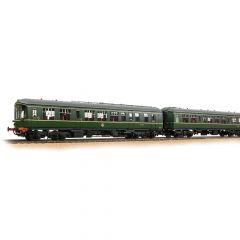 Bachmann Branchline OO Scale, 32-518 BR Derby Lightweight 2 Car DMU (Unknown), BR Green (Early Emblem) Livery, DCC Ready small image