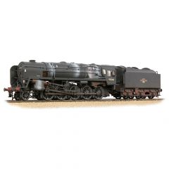 Bachmann Branchline OO Scale, 32-862 BR 9F Standard Class with BR1B Tender 2-10-0, 92060, BR Black (Late Crest) Livery, Weathered, DCC Ready small image