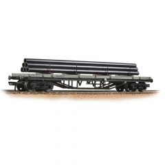 Bachmann Branchline OO Scale, 33-929C BR 30T Bogie Bolster C Wagon B940490, BR Grey (Early) Livery, Includes Wagon Load small image