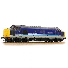 Bachmann Branchline OO Scale, 35-338 BR Class 37/4 Refurbished Co-Co, 37414, 'Cathays C&W Works 1846-1993' BR Regional Railways (Blue & White) Livery, DCC Ready small image