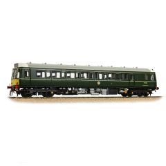 Bachmann Branchline OO Scale, 35-528SF BR Class 121 Single Car DMU W55028, BR Green (Small Yellow Panels) Livery, DCC Sound small image